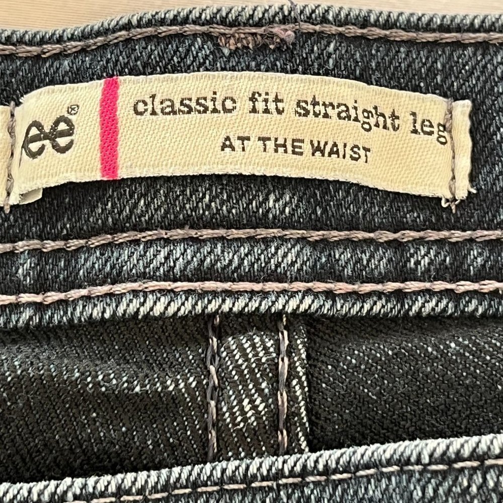 LEE Jeans Womens Classic Fit Straight Leg At The Waist Size 24W P - Picture 4 of 8